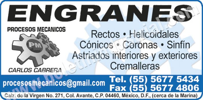 PROCESOS MECANICOS CABRERA Imagen