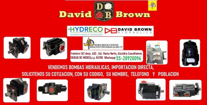 BOMBAS HIDRAULICAS  - DAVID BROWN 