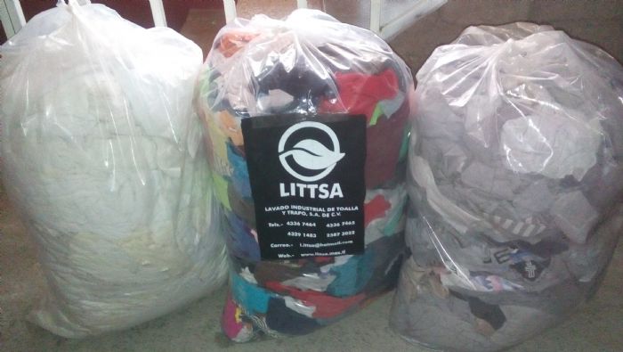 TRAPO TIPO PLAYERA BLANCO , GRIS Y MULTICOLOR - LITTSA