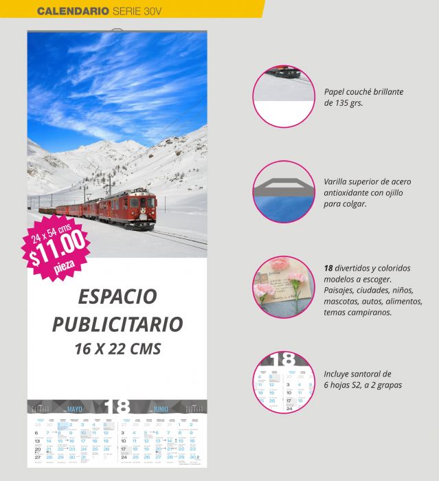 Calendario Serie 24V  - Calendarios Koneplus