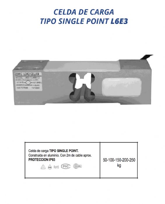 Celda de carga TIPO SINGLE POINT - ZEMIC