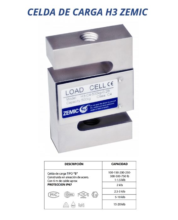 CELDA DE CARGA - ZEMIC