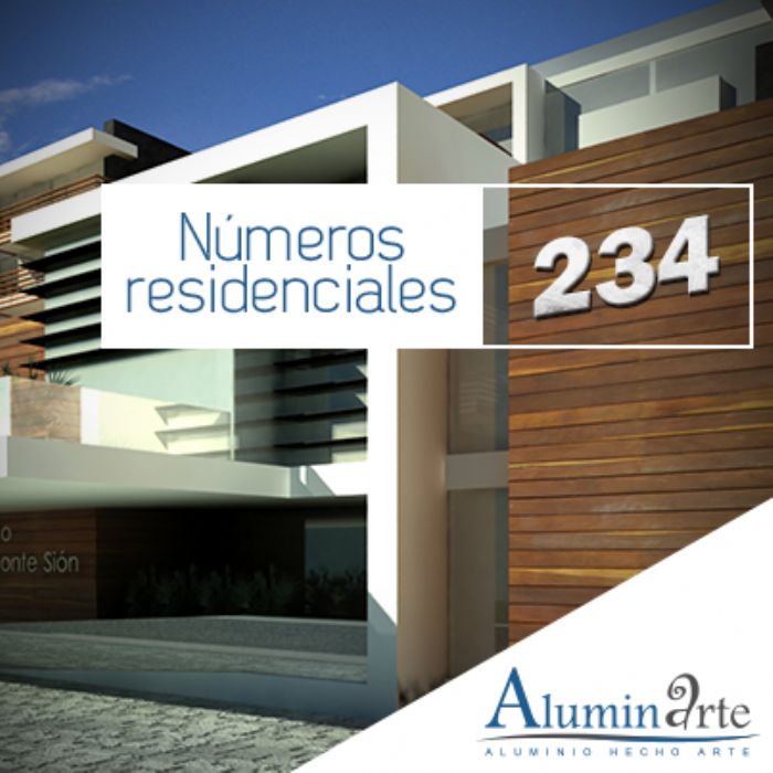 numeros de aluminio - aluminarte