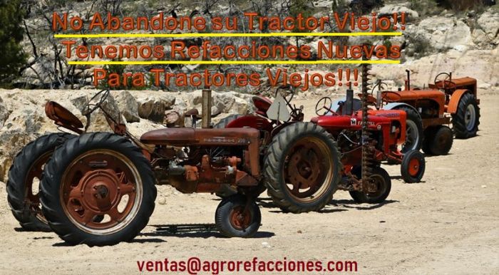REFACCIONES TRACTORES AGRICOLAS DESCONTINUADOS  - sidena
