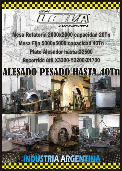 Mecanizados Pesados  - Alezados hasta 40 tn - Torneados Ø 3000 mm  - Grupo Leiva