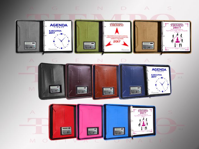 Agenda Motivacional / Motivacional de la Mujer / Motivacional Ejecutiva 2017 tamaño Mini Portafolio - AGENDAS MOTIVACIONALES TIEMPO