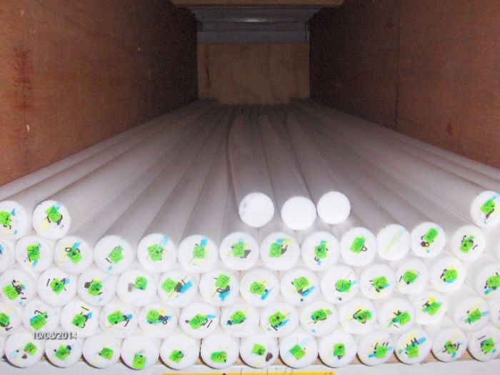 Barra extruida de ptfe virgen - Carviflon