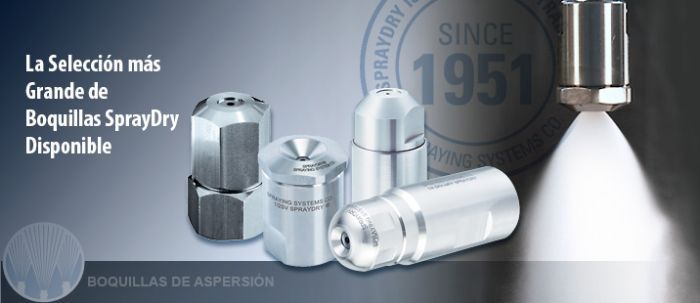 BOQUILLAS PARA SECADO SPRAYDRY  - spraying systems 