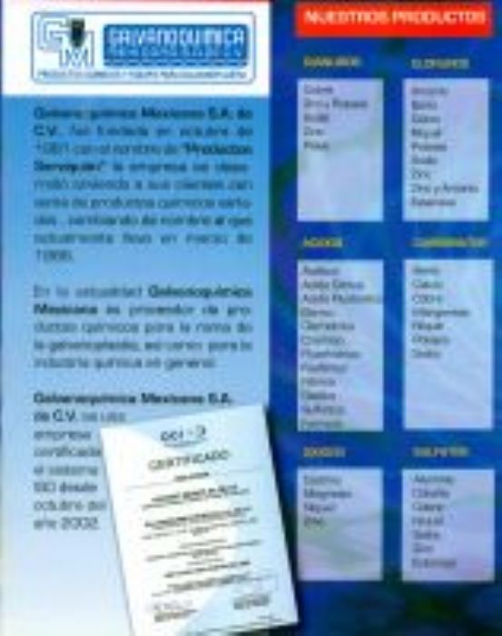 CIANUROS - GALVANOQUIMICA