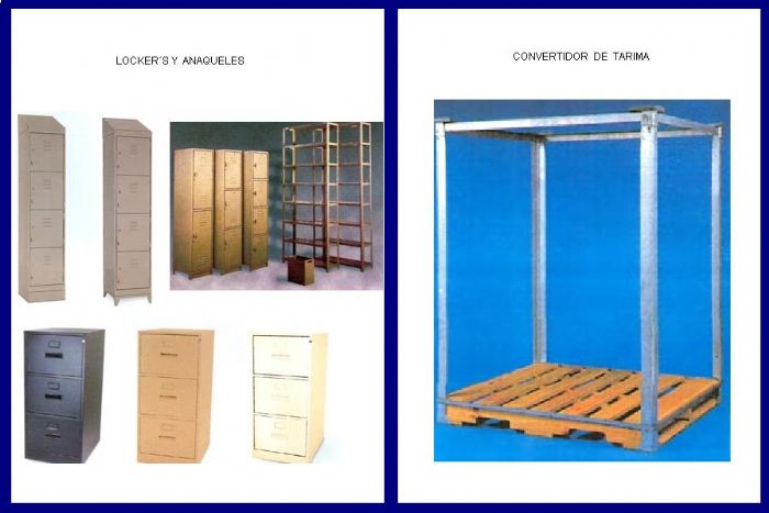 LOCKER´S, ANAQUELES  Y  CONVERTIDOR DE TARIMAS - ROESA