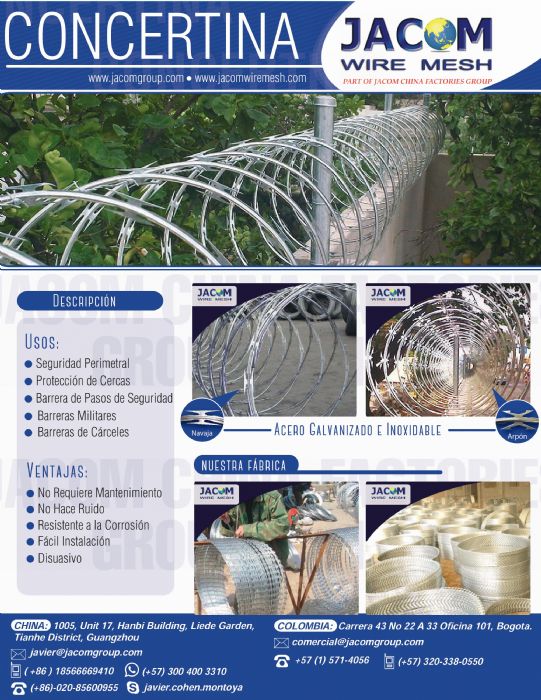 Concertina de Seguridad Cuchilla Arpon y Navaja - JACOM