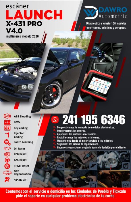 Diagnósticos Mantenimientos Ajustes Escáner Todos Coches - 