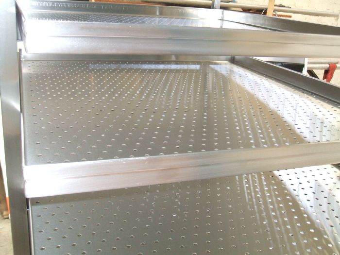 CHAROLAS DE ACERO INOXIDABLE - SANTAR