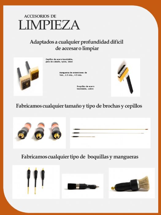 Cepillos, Boquillas, Mangueras - DVC