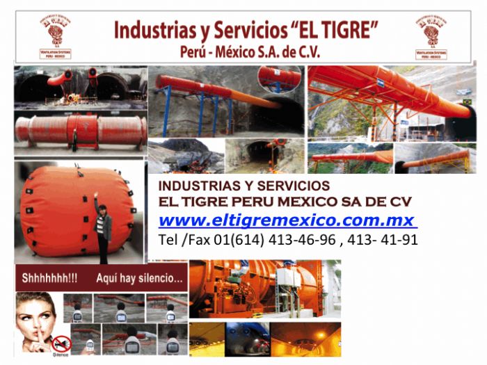 VENTILADORES PARA MINERIA Y TUNELES VIALES - EL TIGRE
