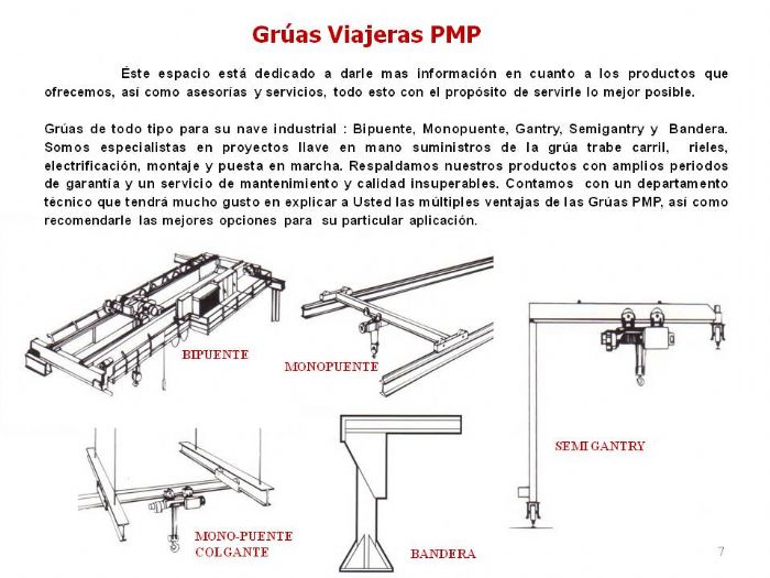 GRUAS VIAJERAS - GRUAS PMP