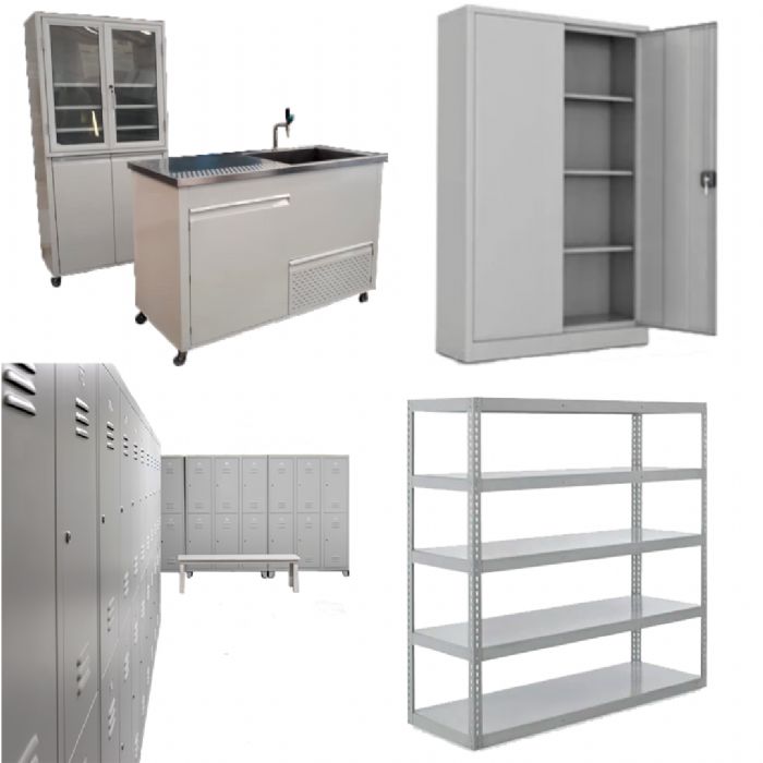 Gabinetes, Estanterías, Lockers y Mobiliario Médico Metálico - Complejo Industrial Estrada