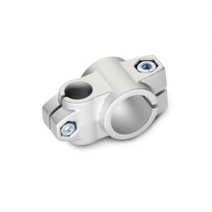  Abrazaderas para conectores de dos vías Medidas métricas, aluminio  - JW Winco