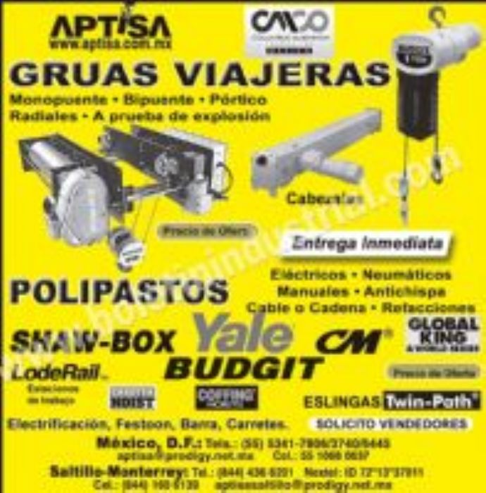 GRUAS LIGERAS - APTISA