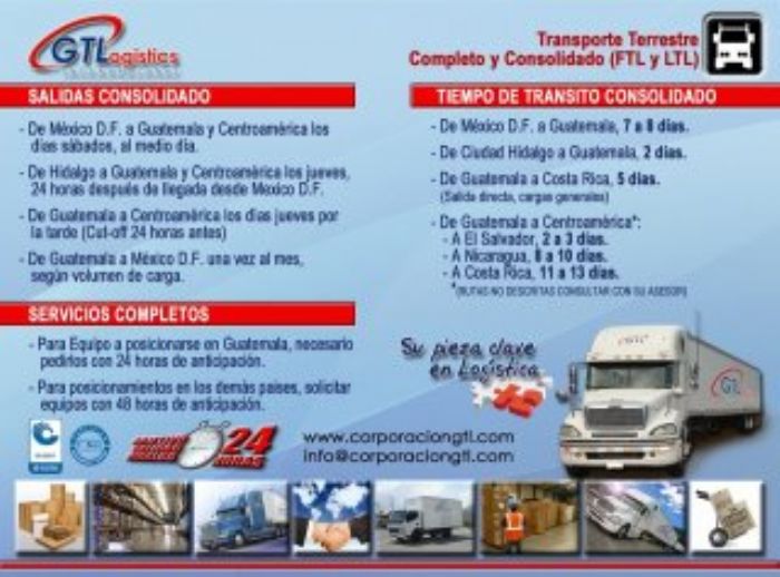 Cargas completas - Corporacion GTLogistics Internacional