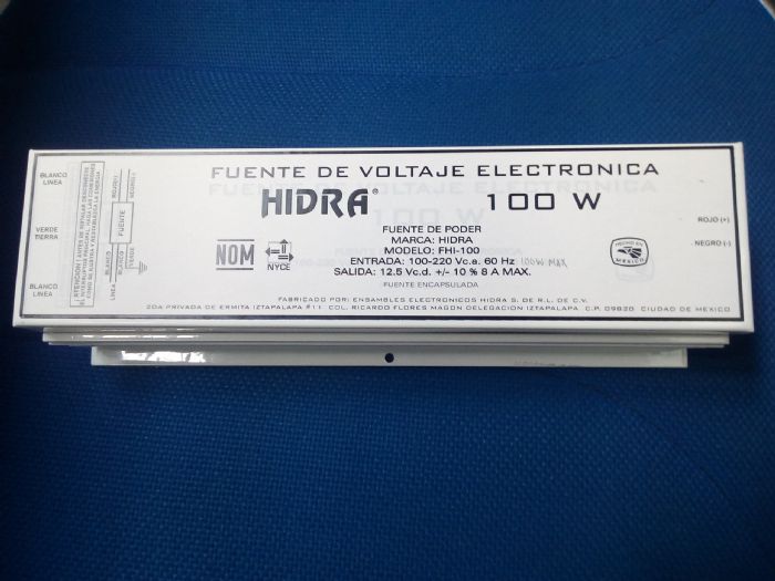 Fuente de poder 100W - HIDRA mr
