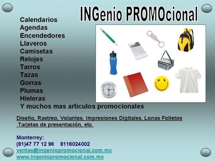 Artículos Promocionales - Ingenio Promocional