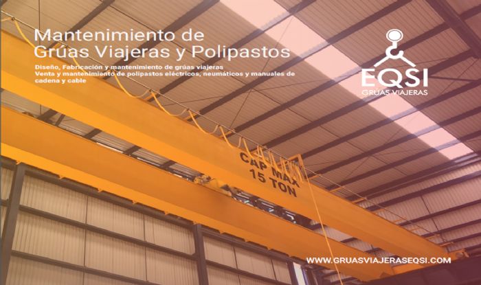 FABRICACIÓN Y MANTENIMIENTO DE GRUAS VIAJERAS Y POLIPASTOS - YALE, CM, AMERICA SERIES, HYUNDAI, EQUIPACC, CHEST