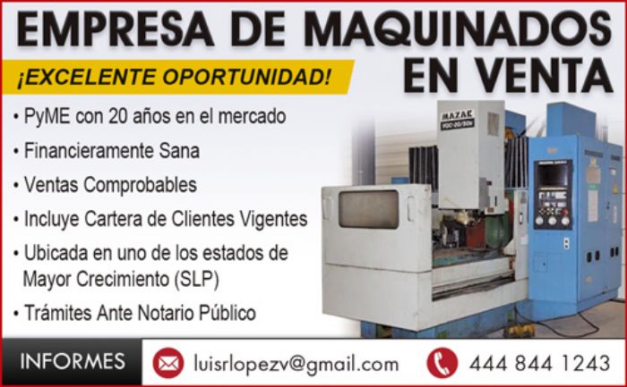 MAQUINADOS, EMPRESA EN VENTA - 
