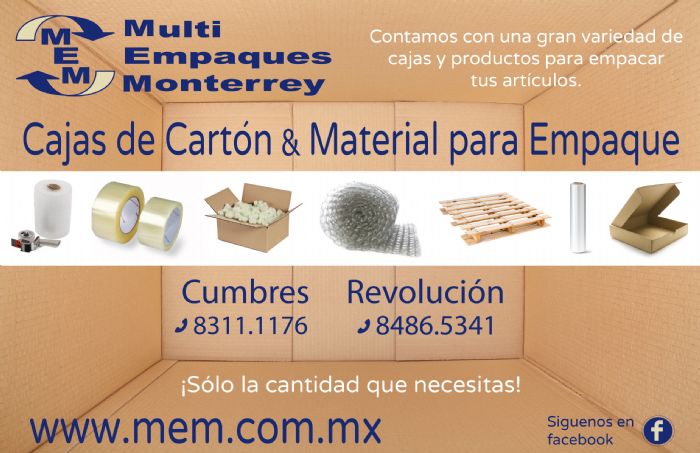Cajas de Cartón - Multi Empaques Monterrey