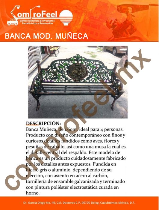 venta de banca para jardin - nacional
