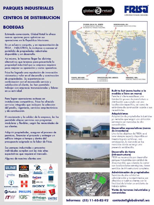 Parques Industriales en Mexico - 
