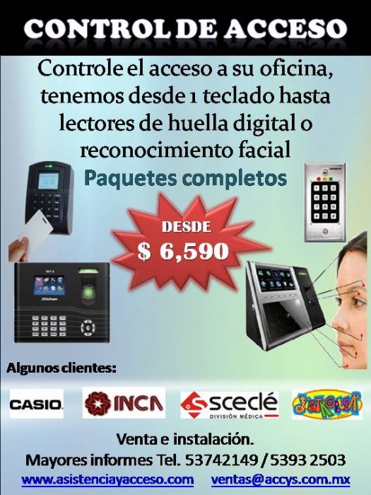 Control de acceso / Mayor seguridad - Accys time