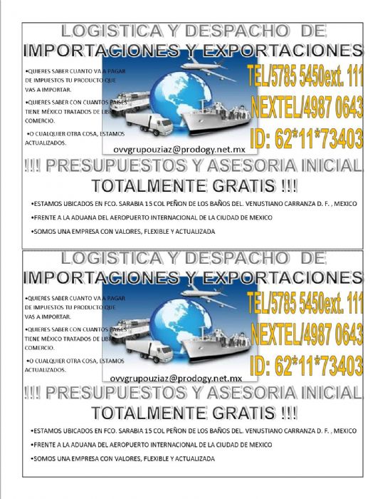 LOGÍSTICA DE IMPORTACIÓN Y EXPORTACION - 