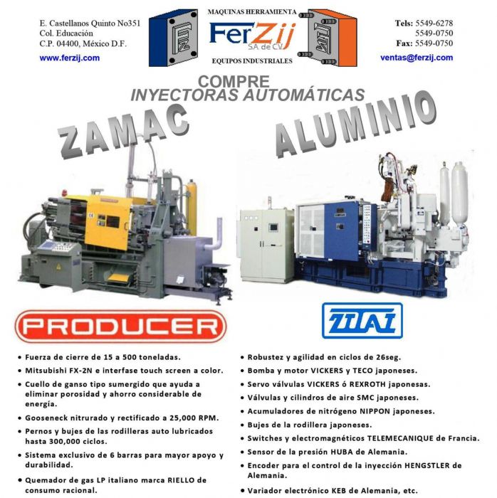 Inyectoras Automáticas Die Casting - 