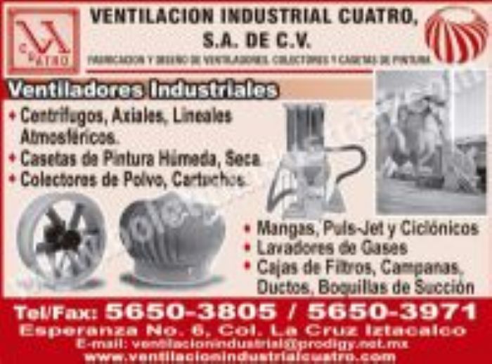 SISTEMAS DE INYECCION - VENTILACION INDUSTRIAL CUATRO
