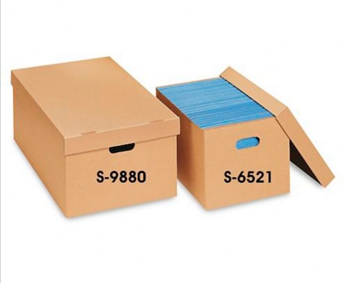 CAJAS ECONÓMICAS CON TAPAS PARA ARCHIVOS - ULINE