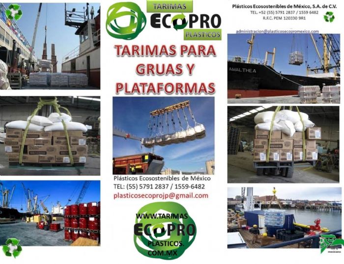 TARIMAS DE PLASTICO PARA GRUAS Y PLATAFORMAS - PLASTICOS ECOPRO