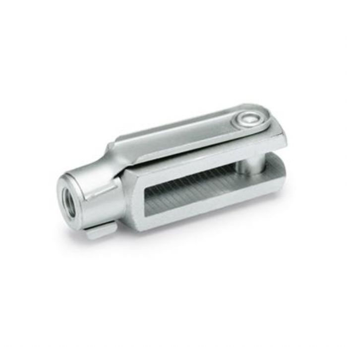 Articulaciones de horquilla Acero, con vástago de muelle a presión - JW Winco