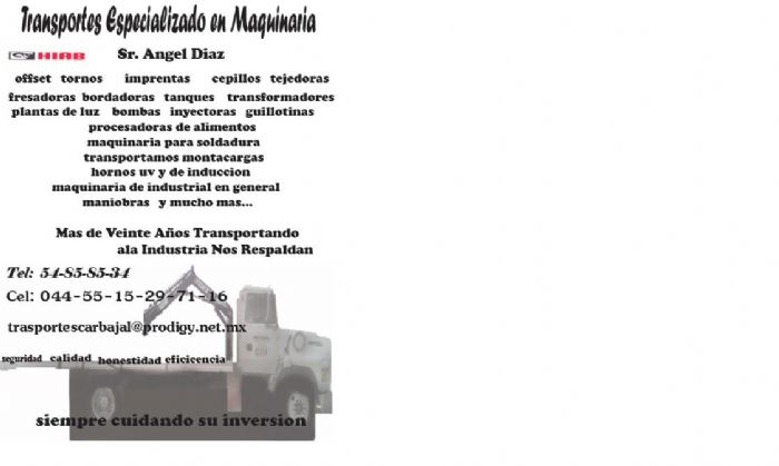 transportes carbajal - trasportes carbajal