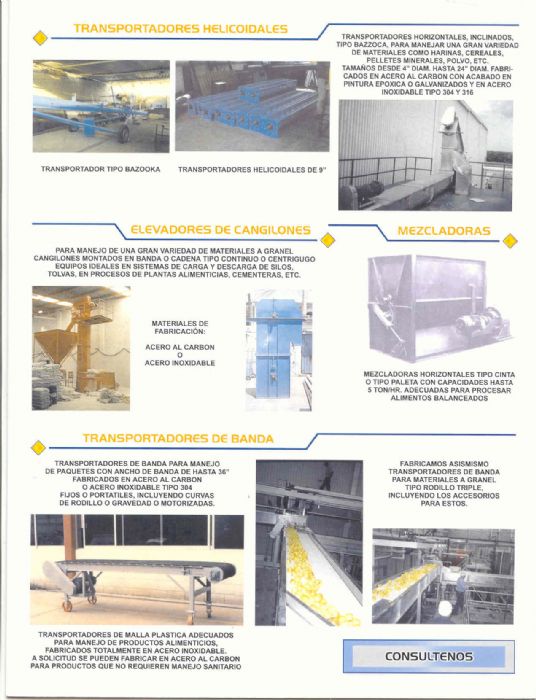 TRANSPORTADORES AEREOS - RAPID, LAUYANS (GREGORY ADAMS), ECONOVEYOR.