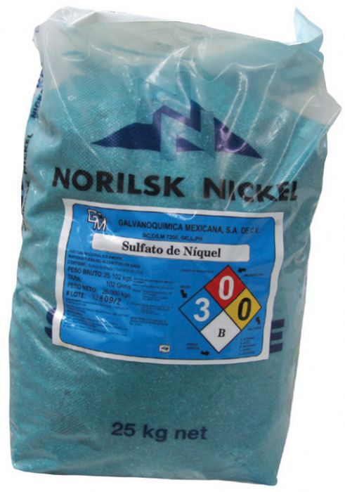 SULFATO DE NIQUEL - GALVANOQUIMICA MEXICANA