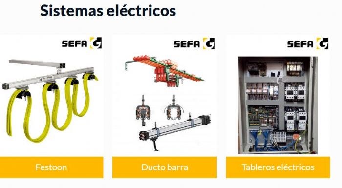 Componentes eléctricos para grúas viajeras - Varios