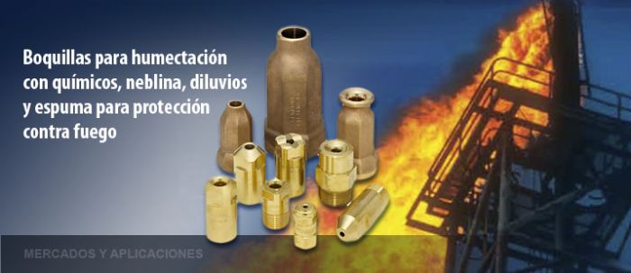 BOQUILLAS PARA PROTECCION CONTRA FUEGO - SRAYING SYSTEMS