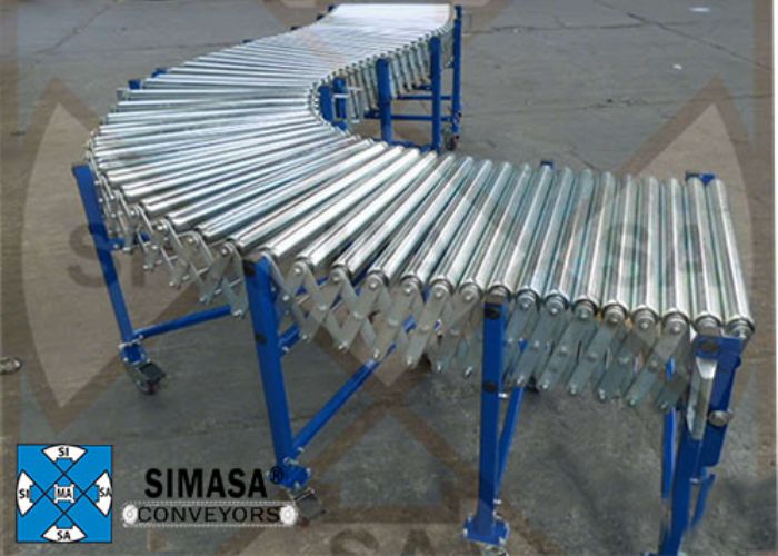 TRANSPORTADORES DE GRAVEDAD RODILLO FLEXIBLE - Simasa Conveyors