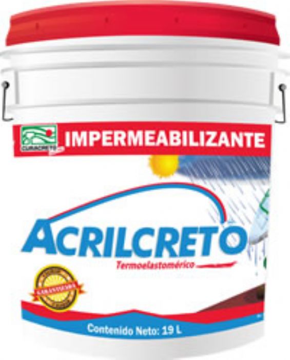 IMPERMEABILIZANTES ACRILICOS CUBETAS DE 19 LITROS - CURACRETO