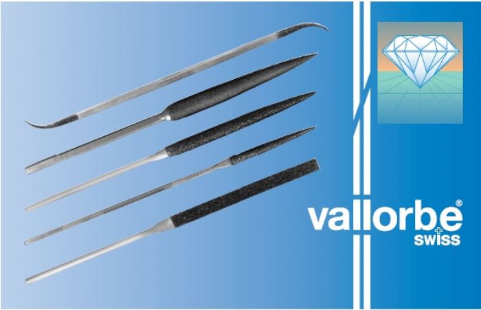 Limas Suizas diamantadas de alta calidad - Vallorbe