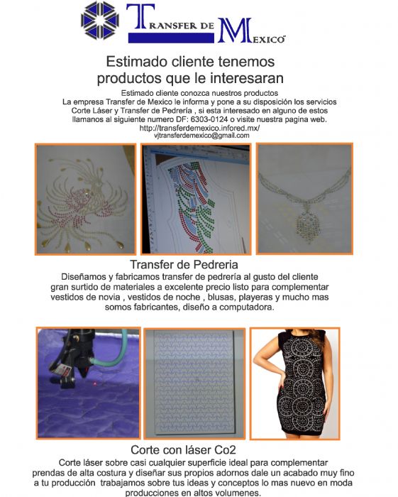 Corte laser - Transfer de Mexico