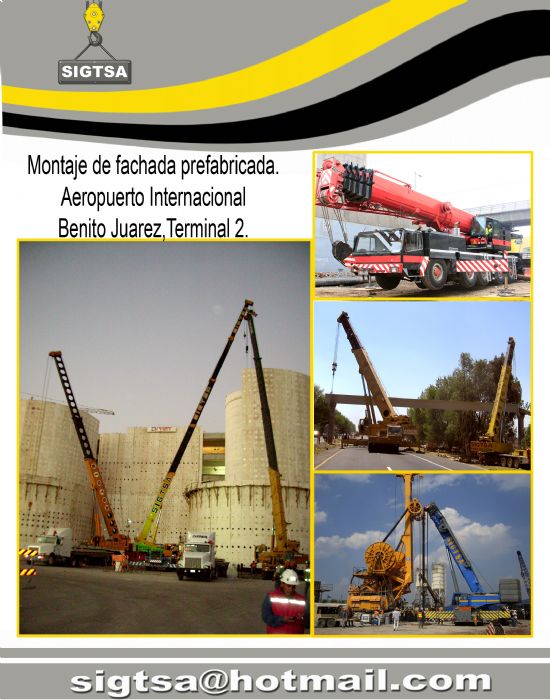 GRUAS HIDRAULICAS SERVICIO  - grove, demag, terex, p&h, kato,liebherr, kobelco, 