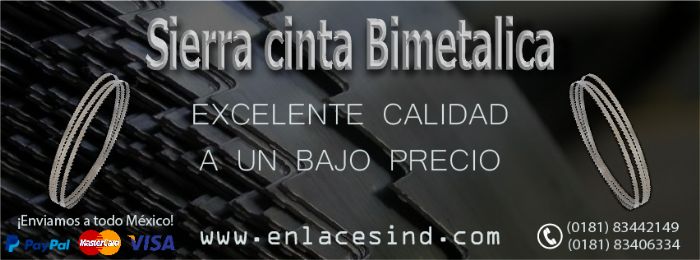 Sierras cintas bimetalicas - enlaces indcom