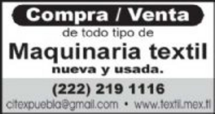 MAQUINARIA - COMERCIALIZADORA INDUSTRIAL Y TEXTIL